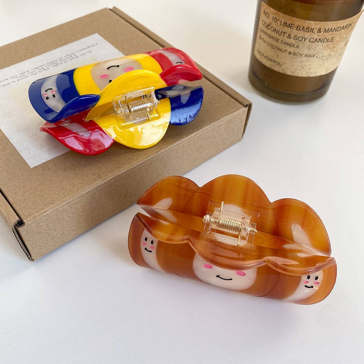 Bold Colorblock Claw Clip ??Large & Edgy Style_CWAHA6009