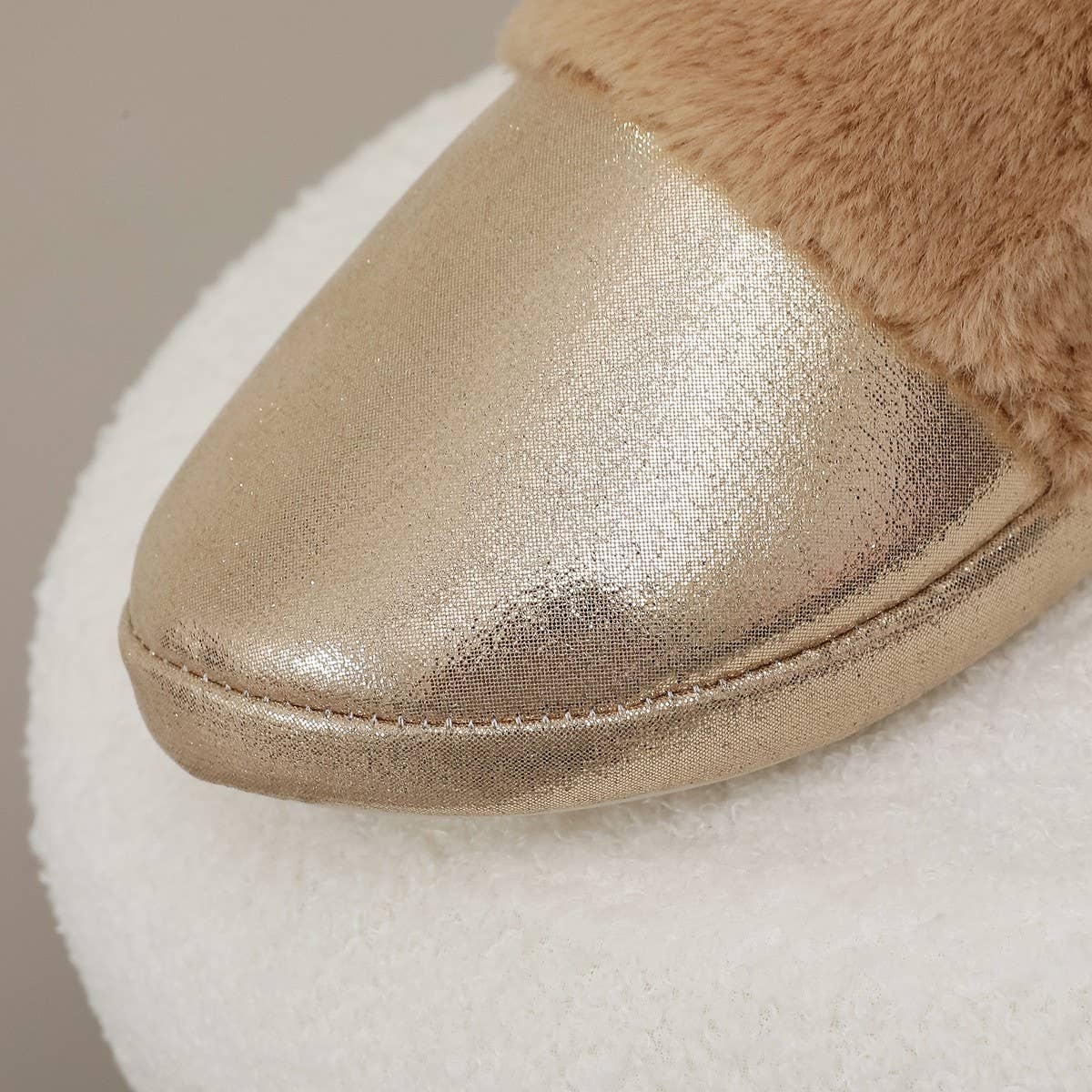 Faux Fur Winter Slippers Warm Indoor Shoes_CWSHF00223