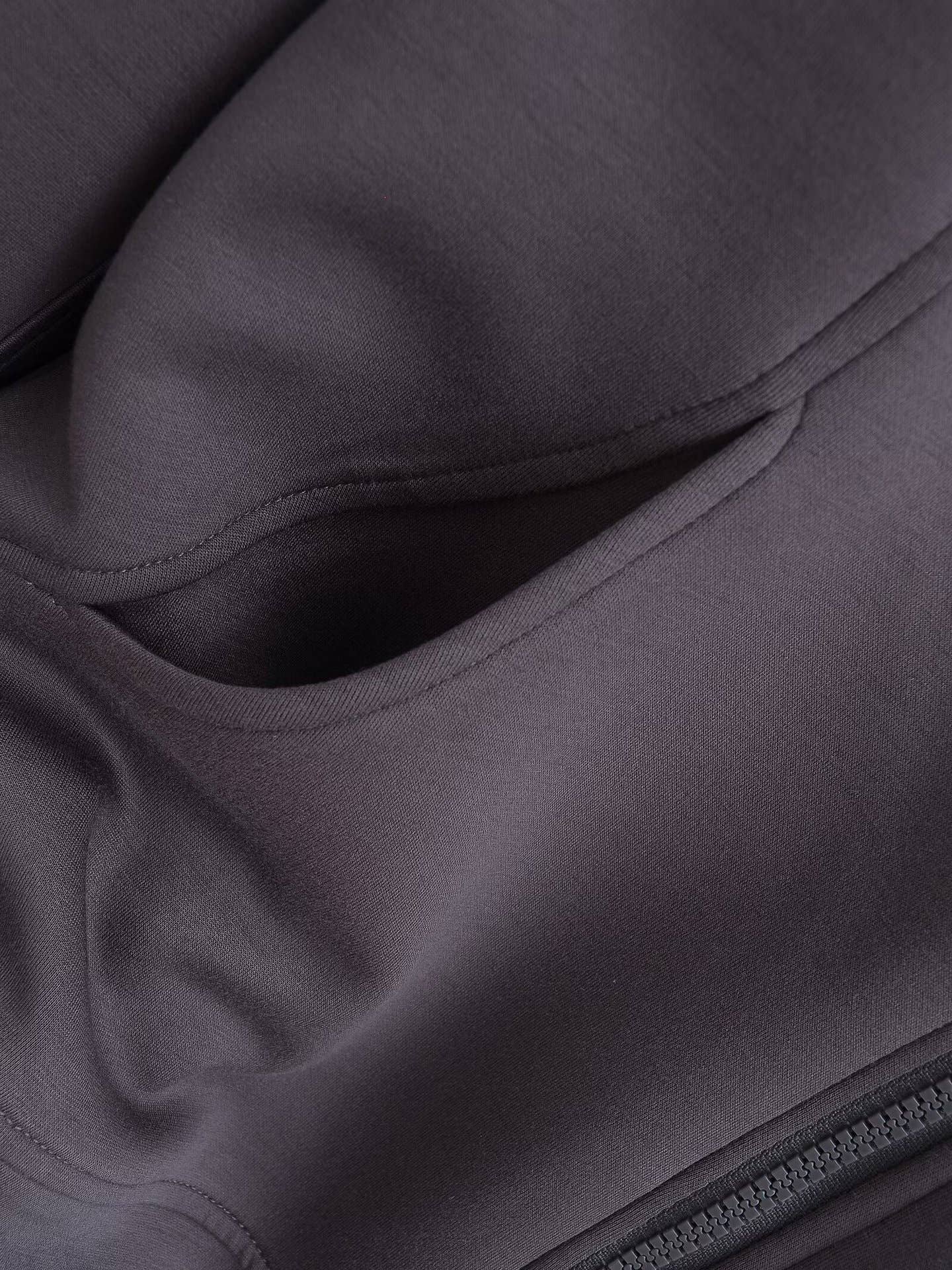 Hooded long-sleeved fitted hoodie jacket