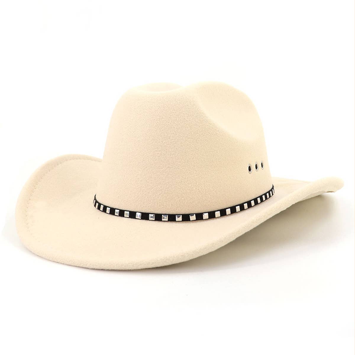 Western Cowboy Felt Hat Wide Brim Ethnic Jazz Hat_CWAH0679
