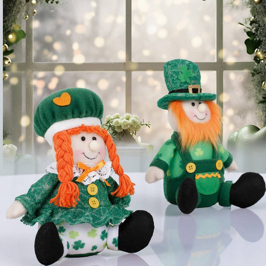 ST. PATRICK'S DAY GREEN SKIRT DOLL ORNAMENT_CWMM3453