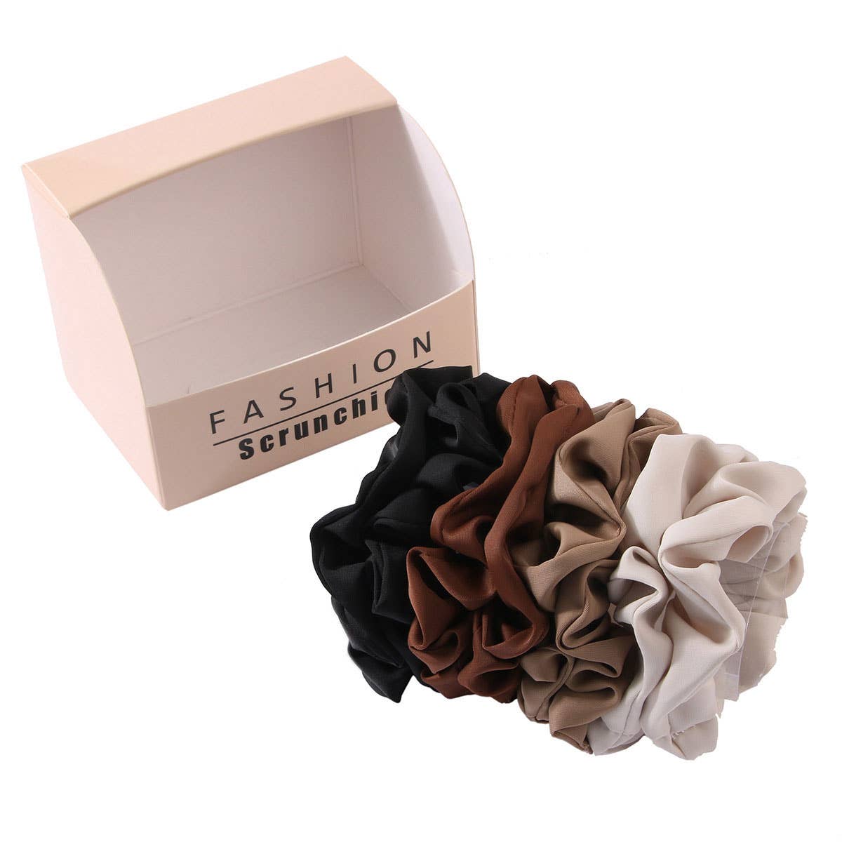 8PCS/BOX SATIN SCRUNCHIES FOR FALL HAIR ACCESSORIE_CWAHA0405