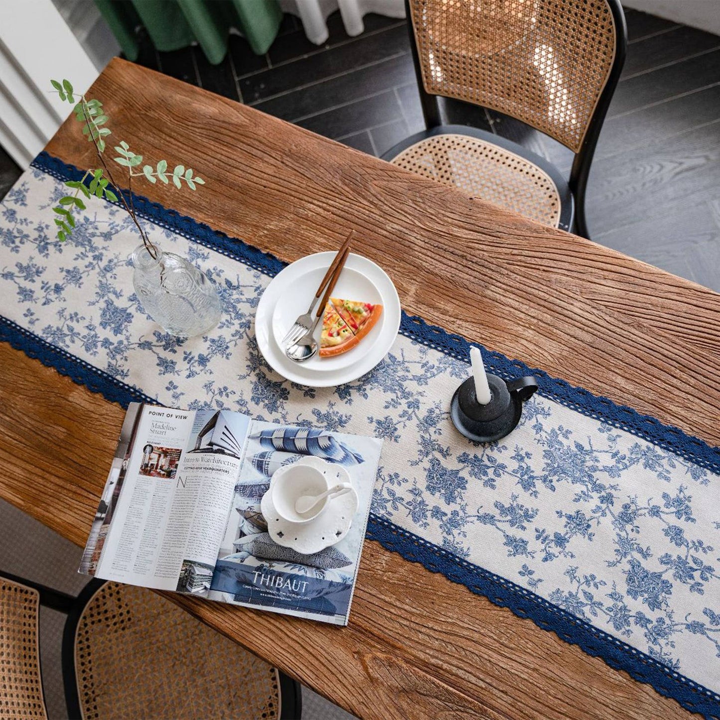 MULTI PATTERNED LACED DETAIL TABLE RUNNER