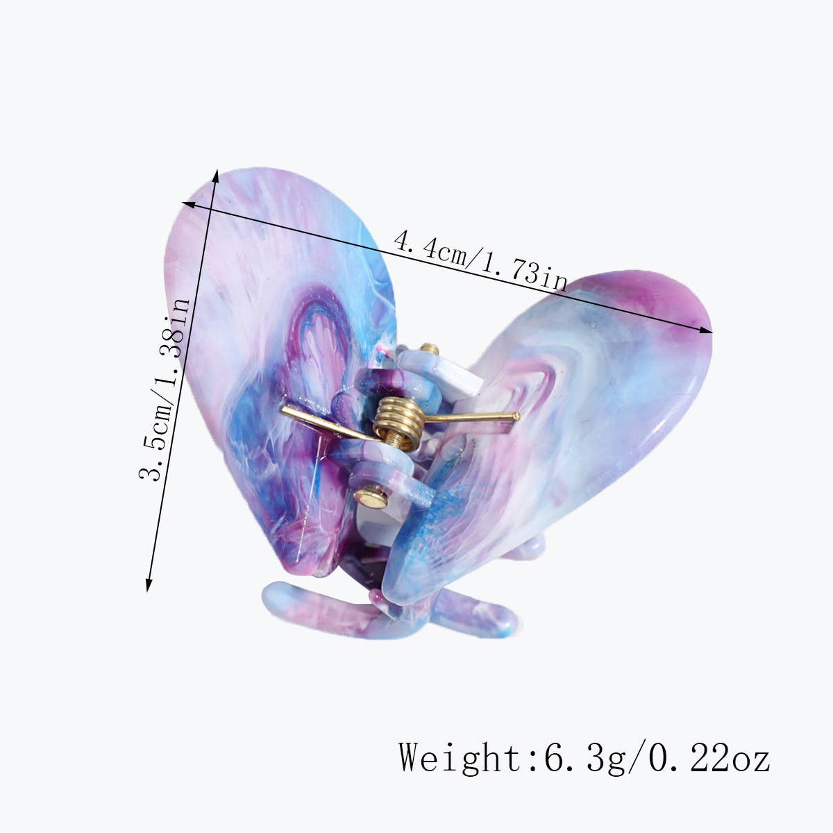 ALL-MATCH GRADIENT HEART HAIRPIN_CWAHA2251