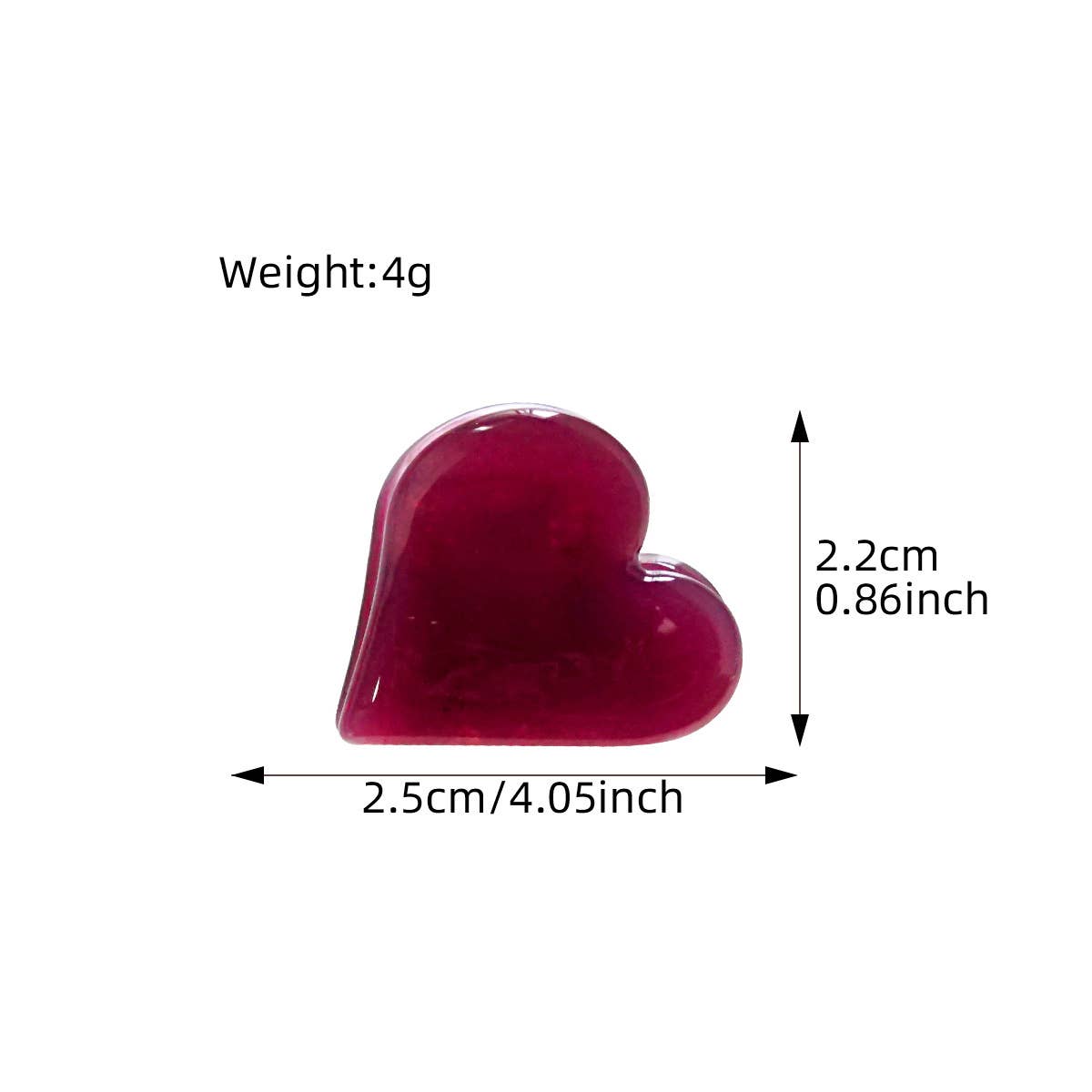 Mini children acetate board heart-shaped gripper