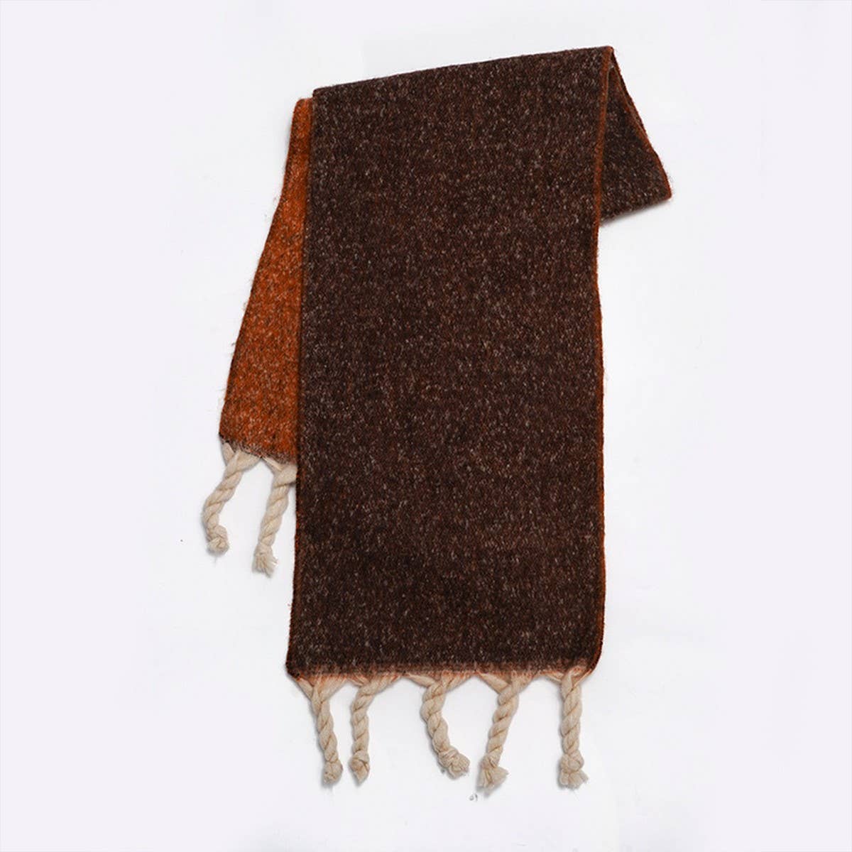 Handcrafted Tassel Double-Sided Scarf for Winter