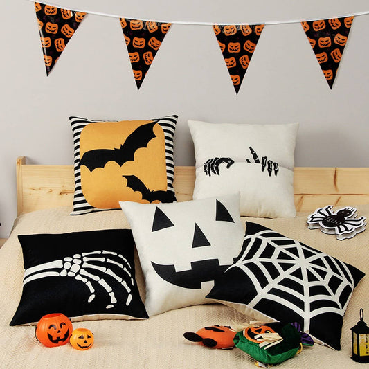 Halloween Linen Throw Pillow Cover for Sofa_CWAJE5309