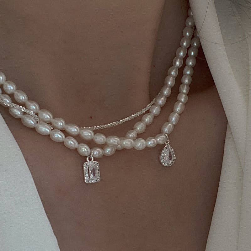 French fashionable necklaces collarbone chains