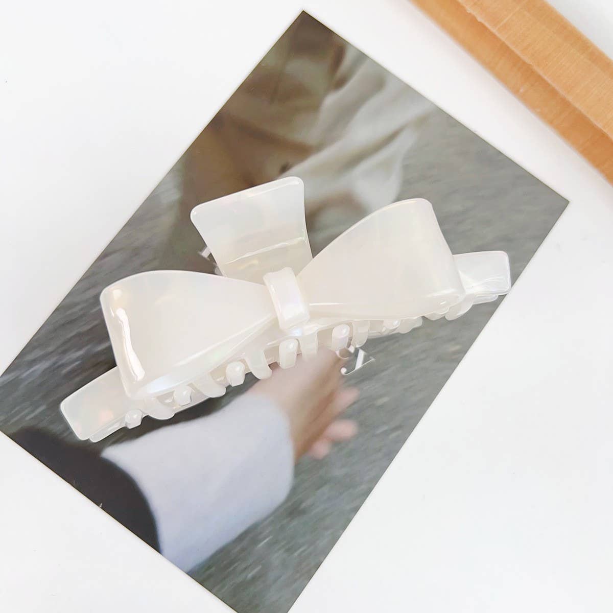Vintage Acetate Hair Claw - Bowknot Elegant Clip_CWAHA1504
