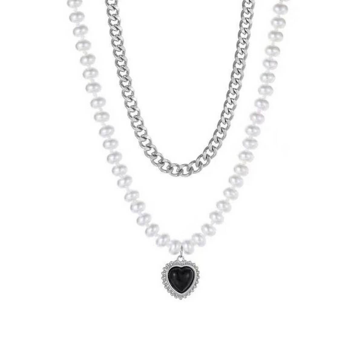 TEMPERAMENT EXAGGERATED HEART PENDANT NECKLACE