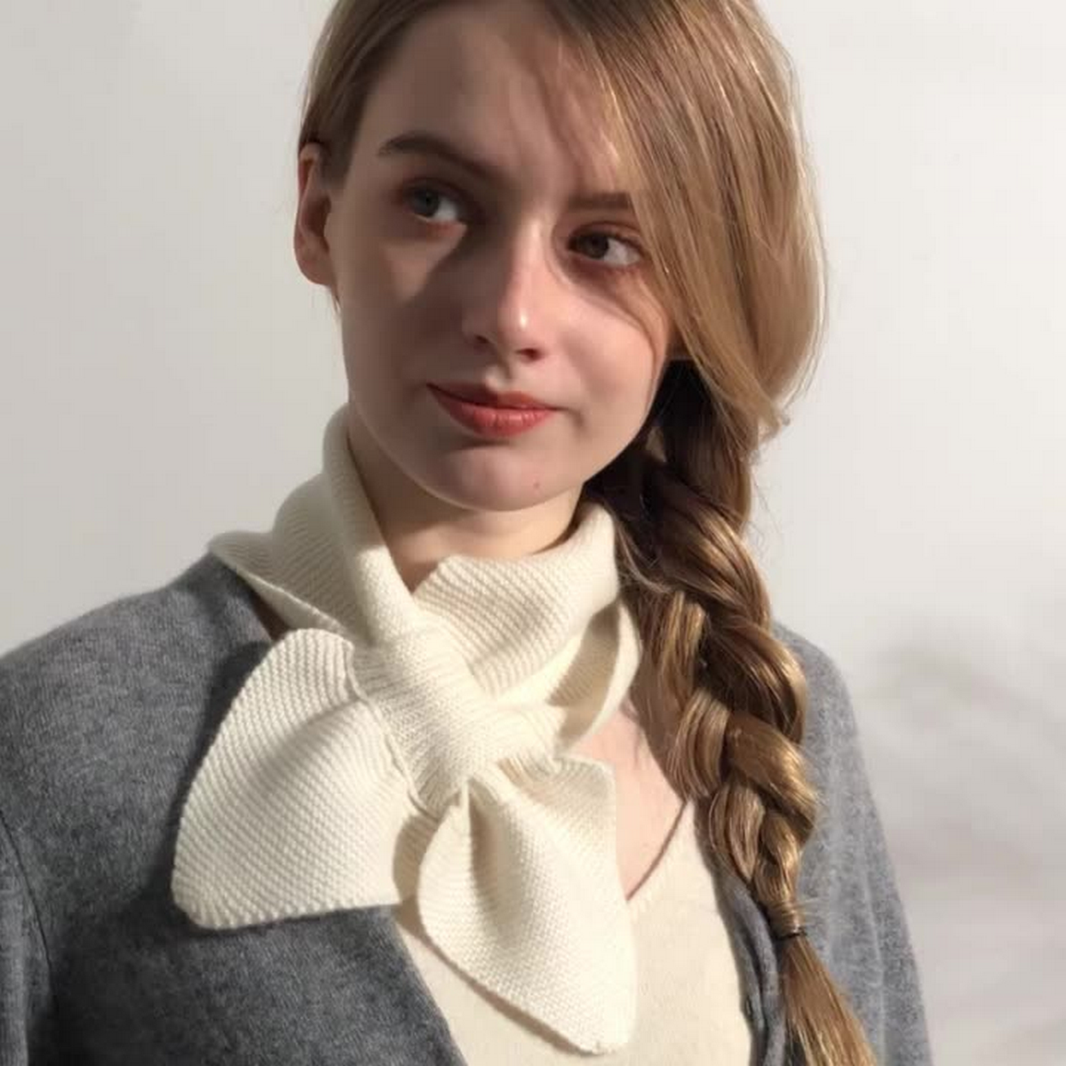 Child & Adult Scarf ? Soft Cashmere Knit Wrap