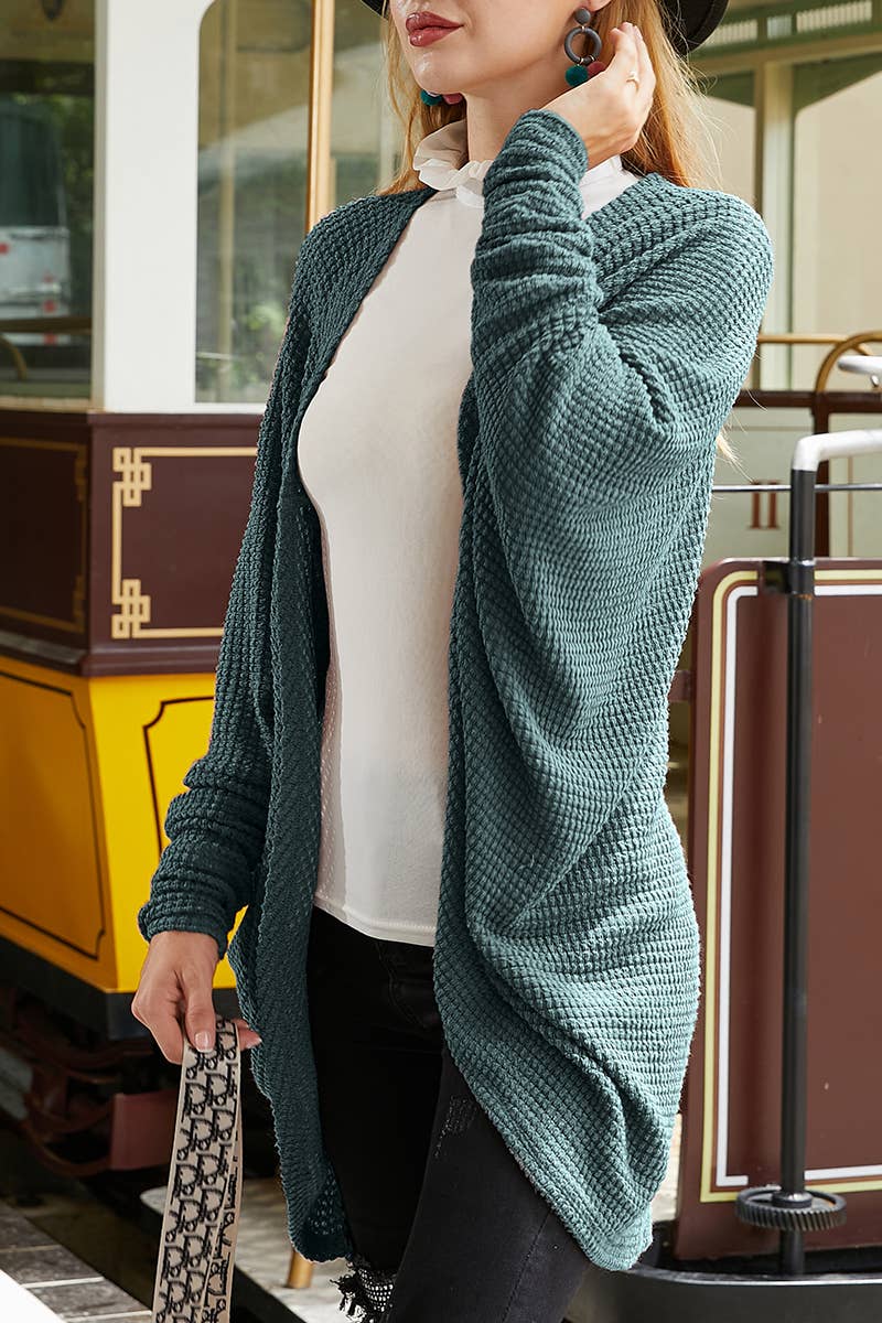 WOMEN SOLID CASUAL CARDIGAN_CWOCAL524
