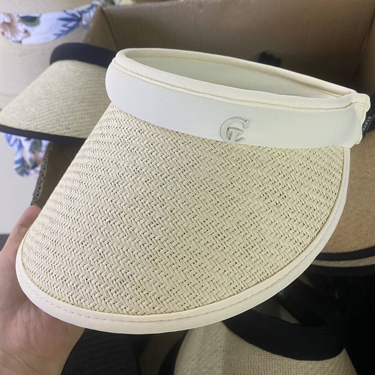 New hollow top sun protection straw hat_CWAH3433