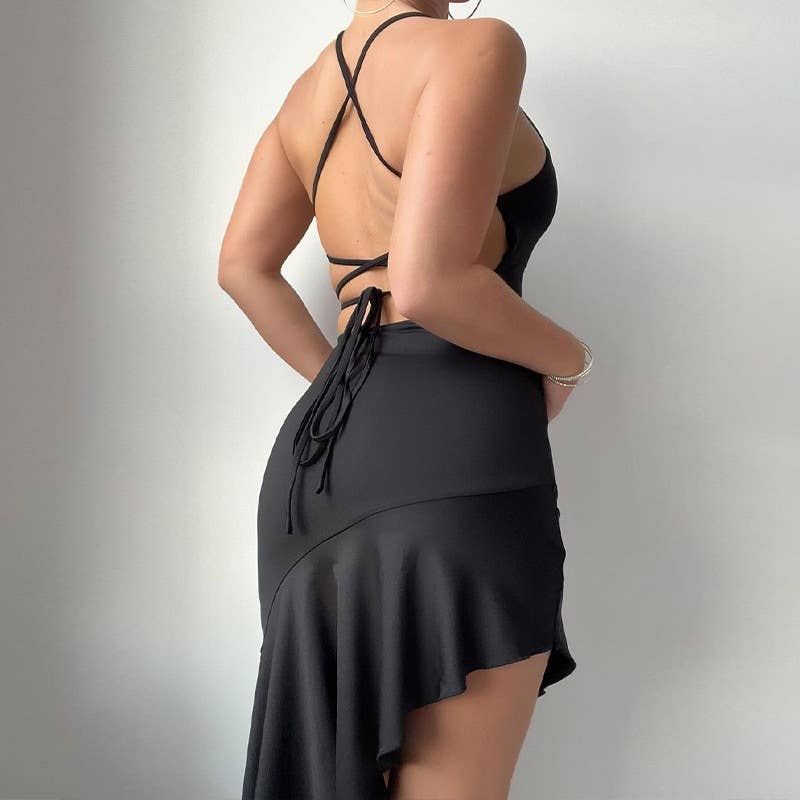 Figure-hugging, pure and body-hugging dress