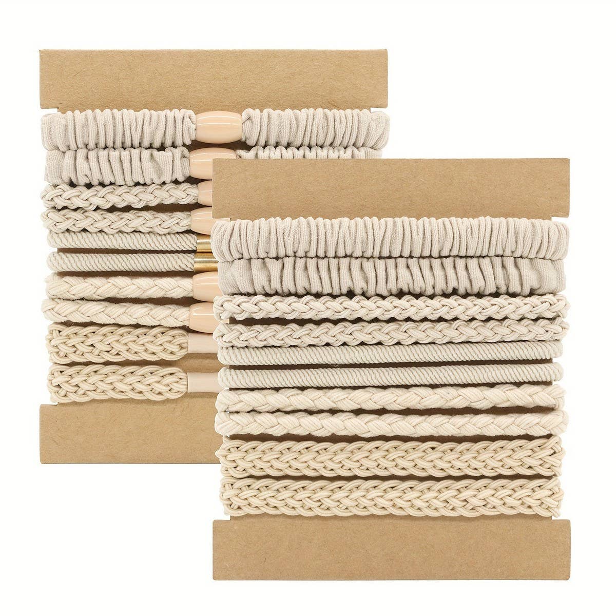 HIGH ELASTIC PONYTAIL CARD SET HAIR RING