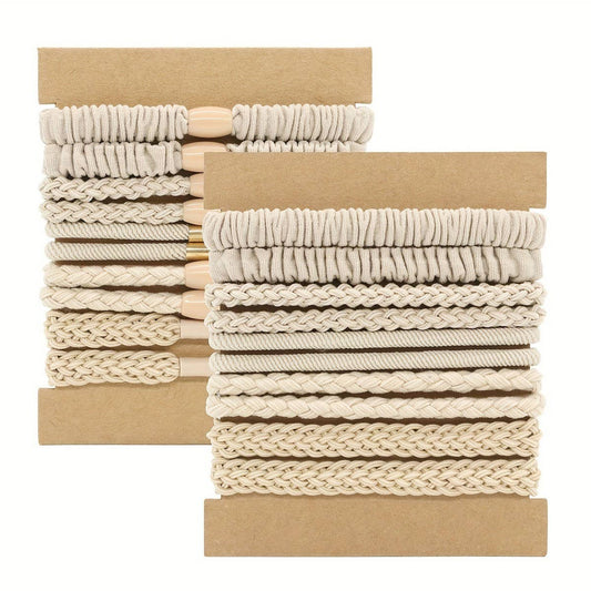 HIGH ELASTIC PONYTAIL CARD SET HAIR RING