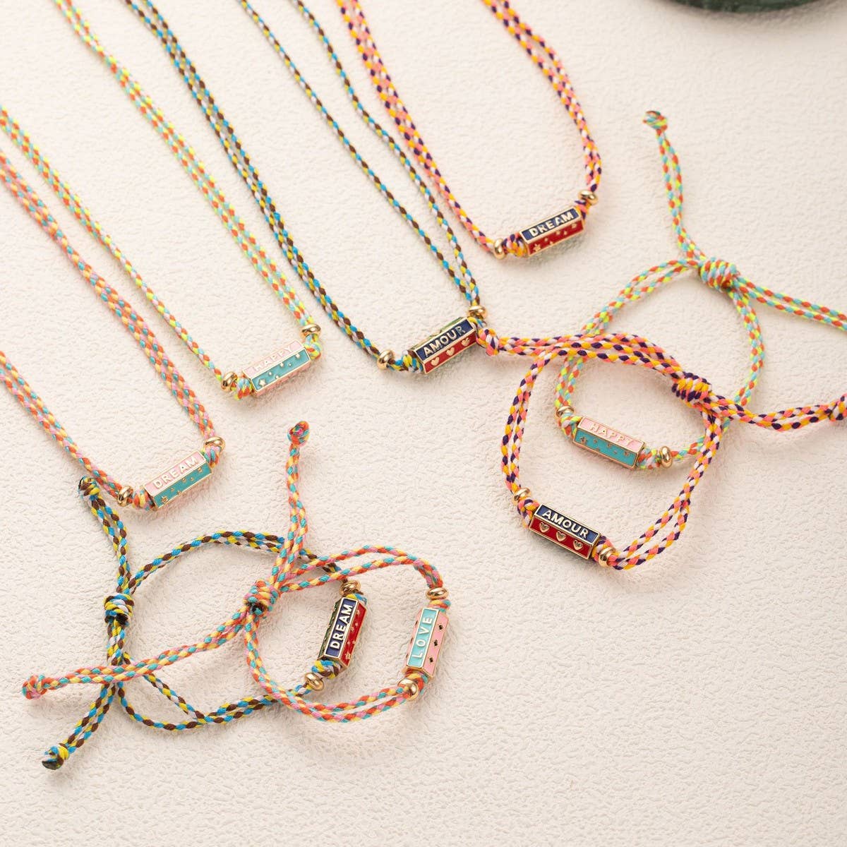 Boho LOVE Pendant Necklace ??Colorful Gold-Plated_CWMM6972