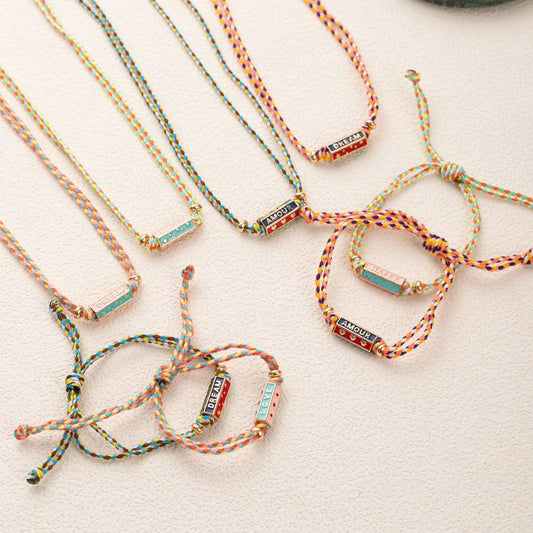 Boho LOVE Pendant Necklace ??Colorful Gold-Plated_CWMM6972