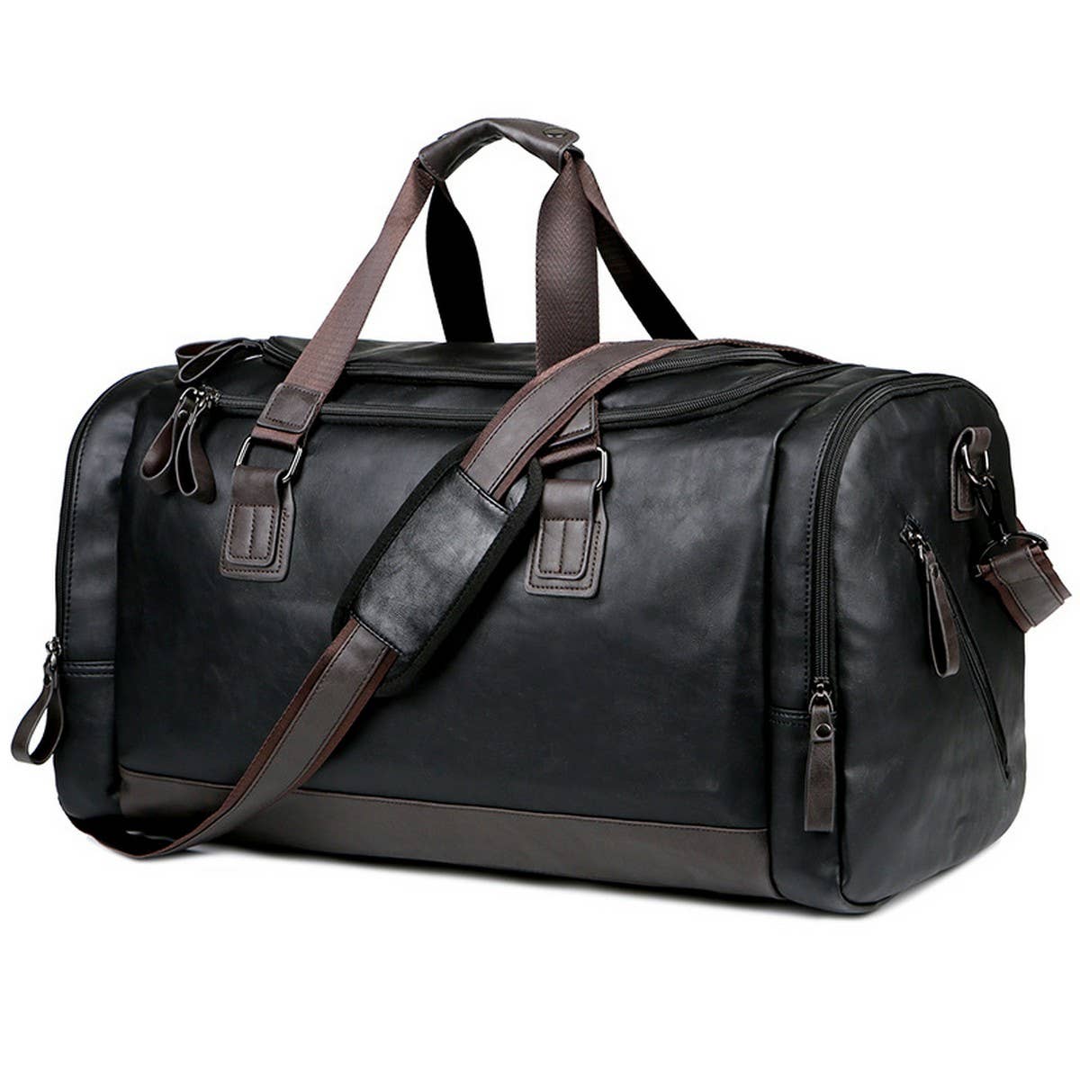 Men's PU Travel Bag, Extra Large Capacity_CWAB5169