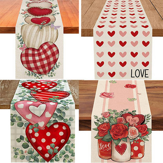 HOME DECOR VALENTINE'S DAY LOVE TABLE CLOTH