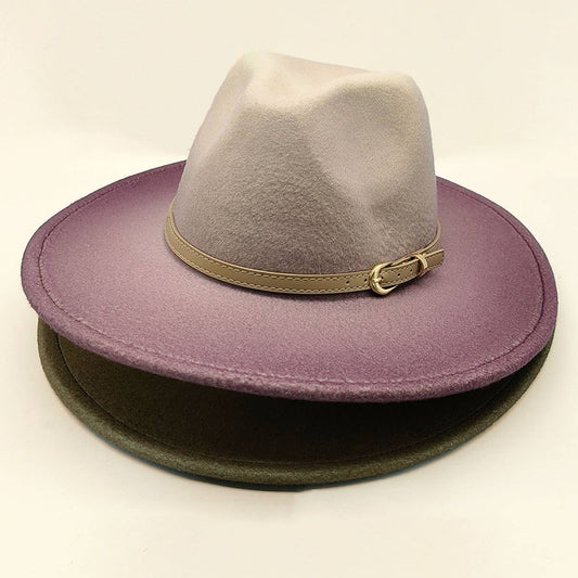 FASHION GRADIENT JAZZ FEDORA_CWAH0806