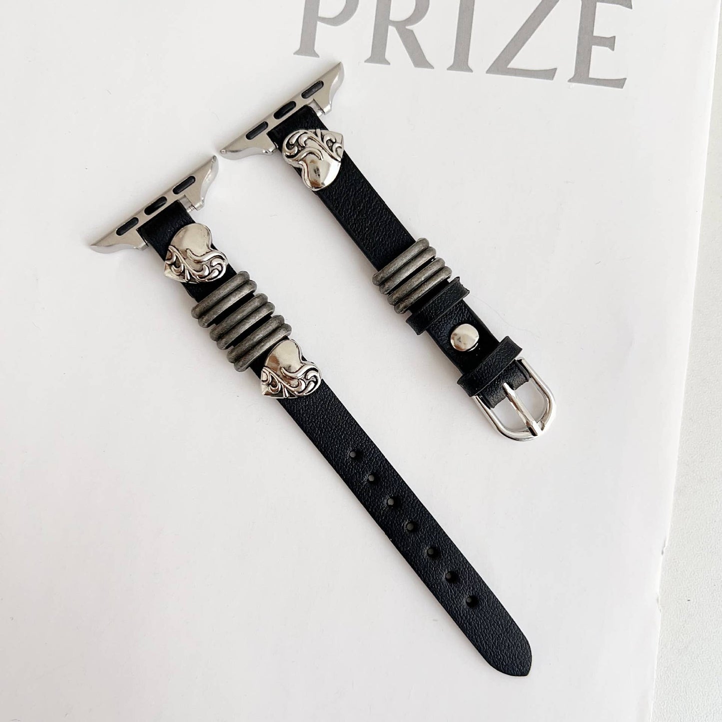 IWATCH9-1 14MM HEART LEATHER STRAP FOR APPLE WATCH