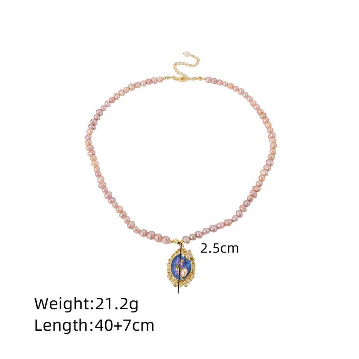 VINTAGE NATURAL FRESHWATER PEARL NECKLACE