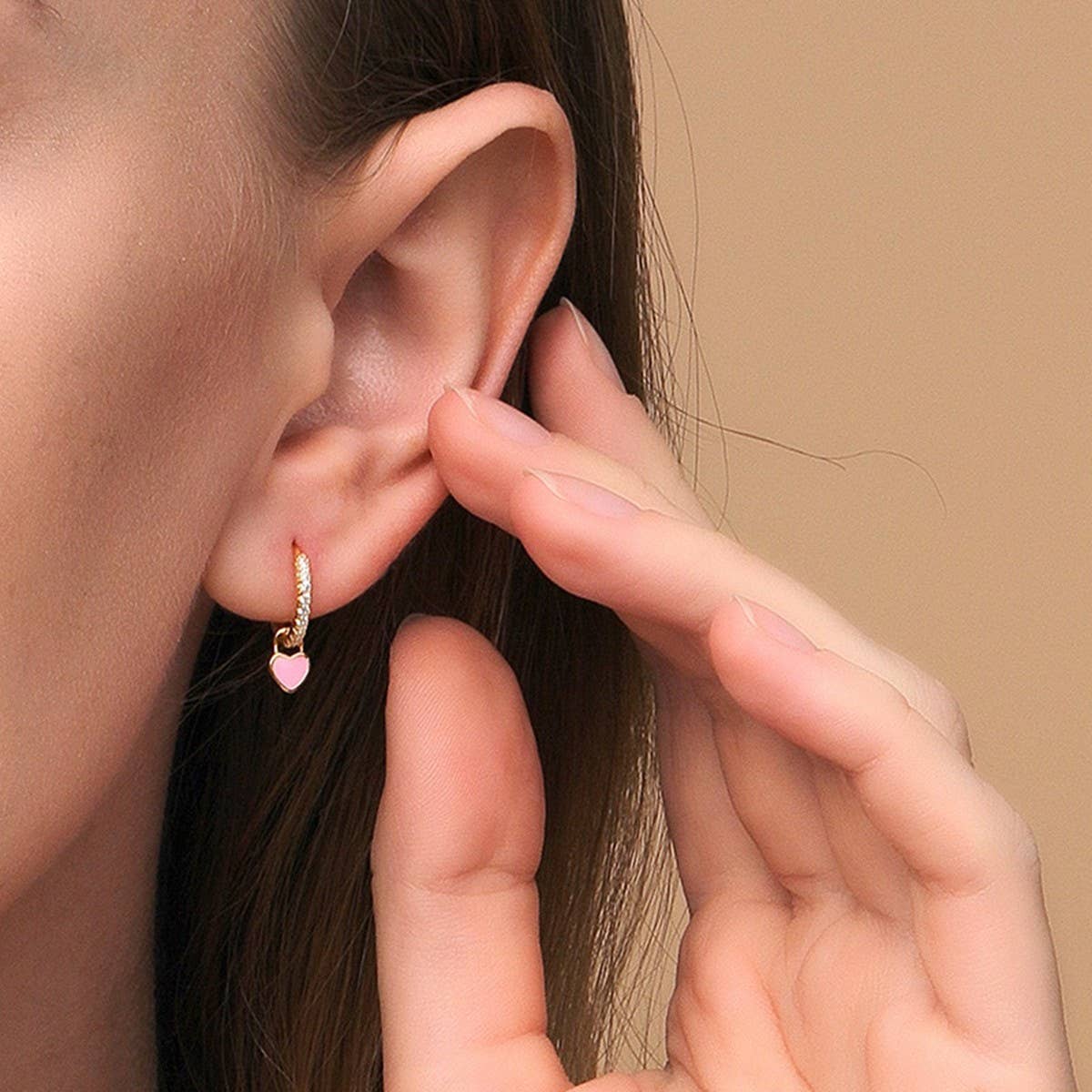 NEW SIMPLE MULTI-COLOR LOVE GEOMETRIC EARRINGS