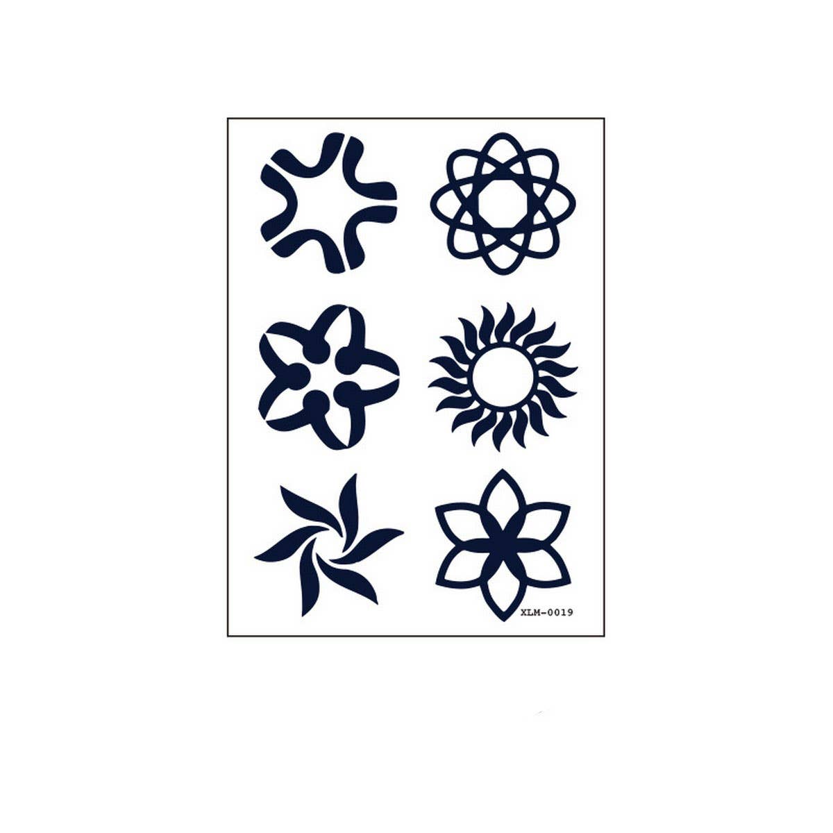 Gardenia Blue Juice Tattoo Stickers Waterproof