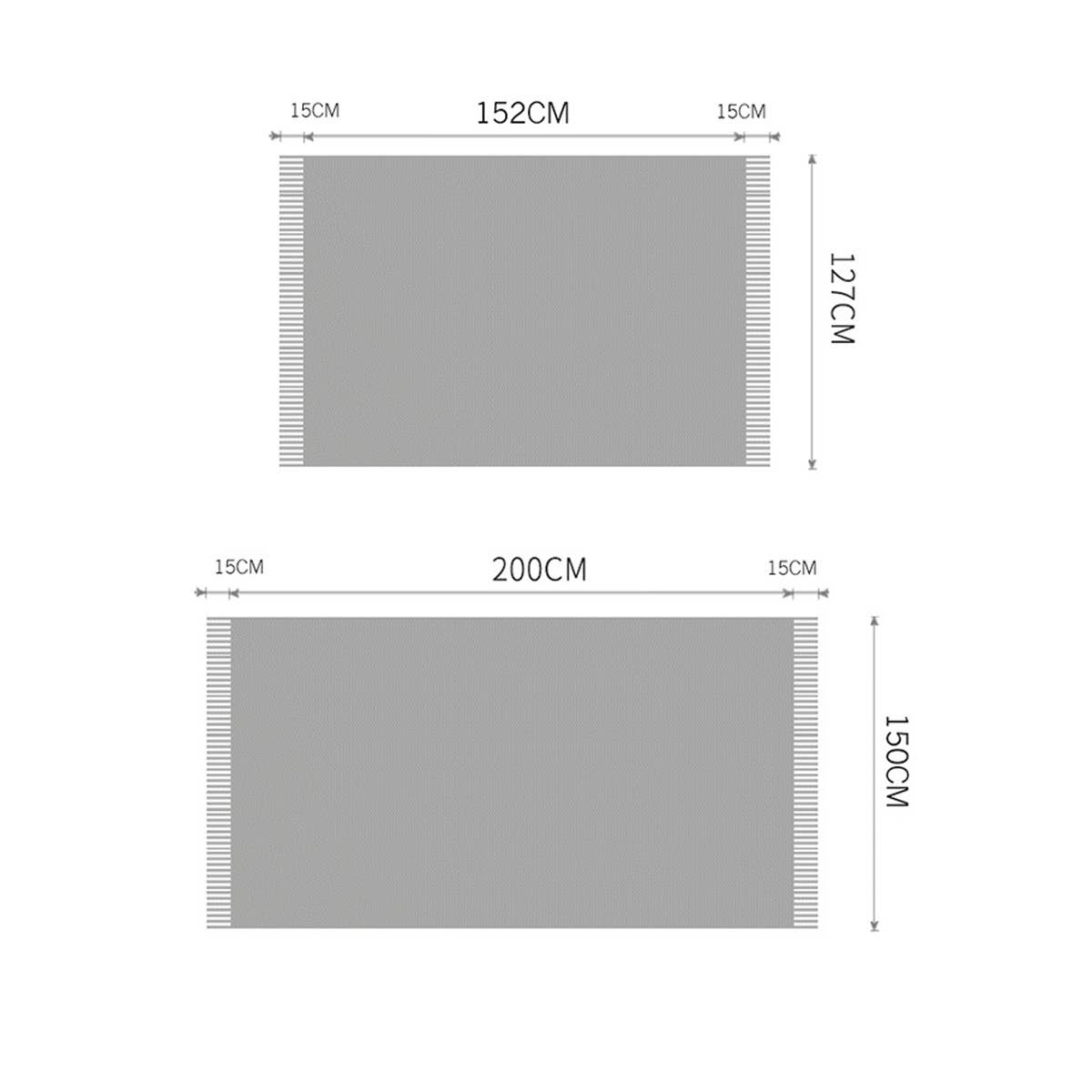 KNITTED SOFT WARM SOFA BLANKET BED END BLANKET