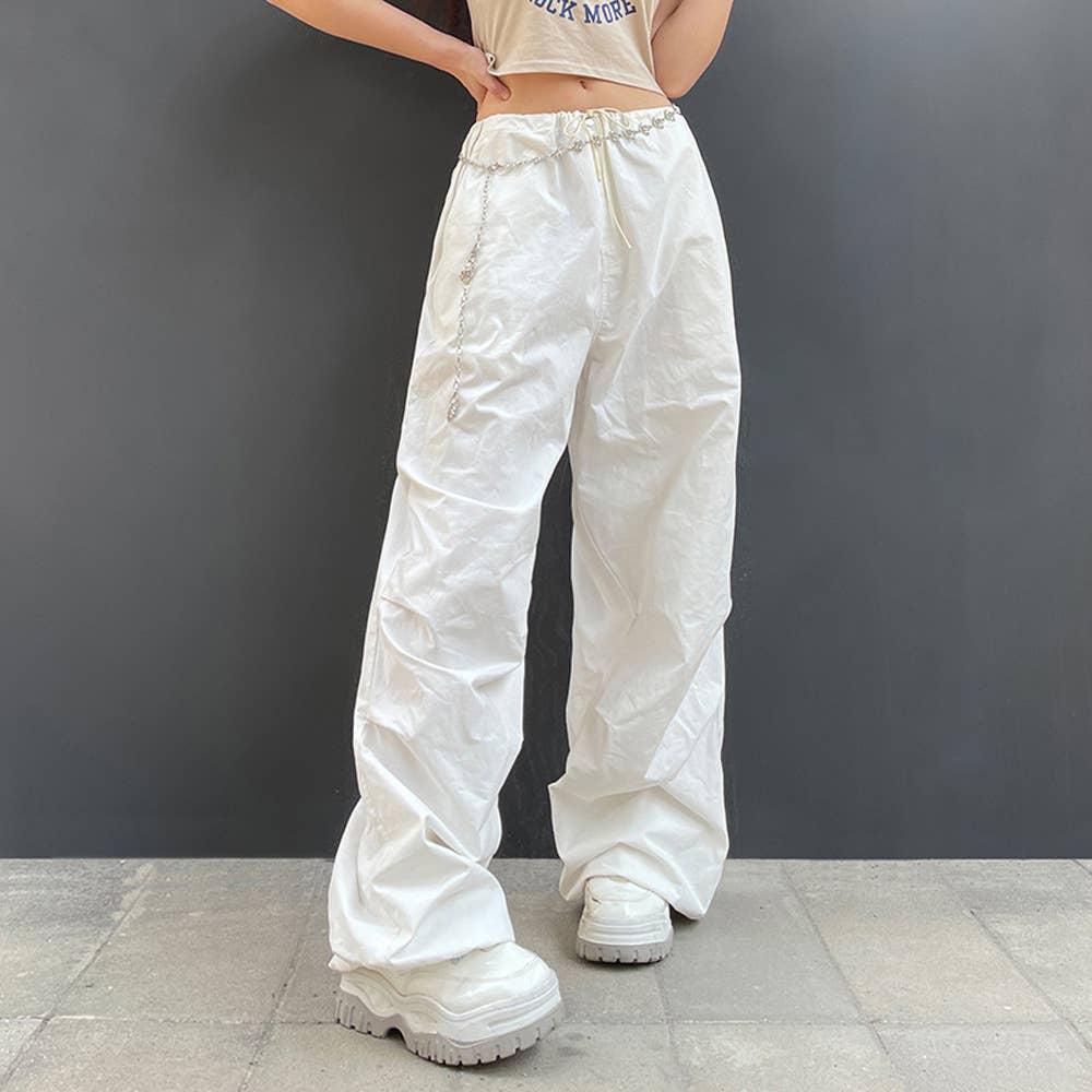 Trendy Low Waist Casual Wide-Leg Cargo Pants