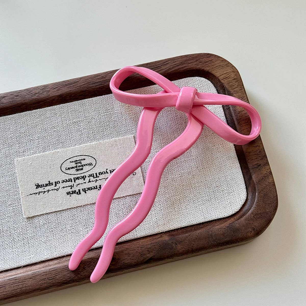 Elegant Bow U-Shaped Hair Stick - Sweet Bun Pin