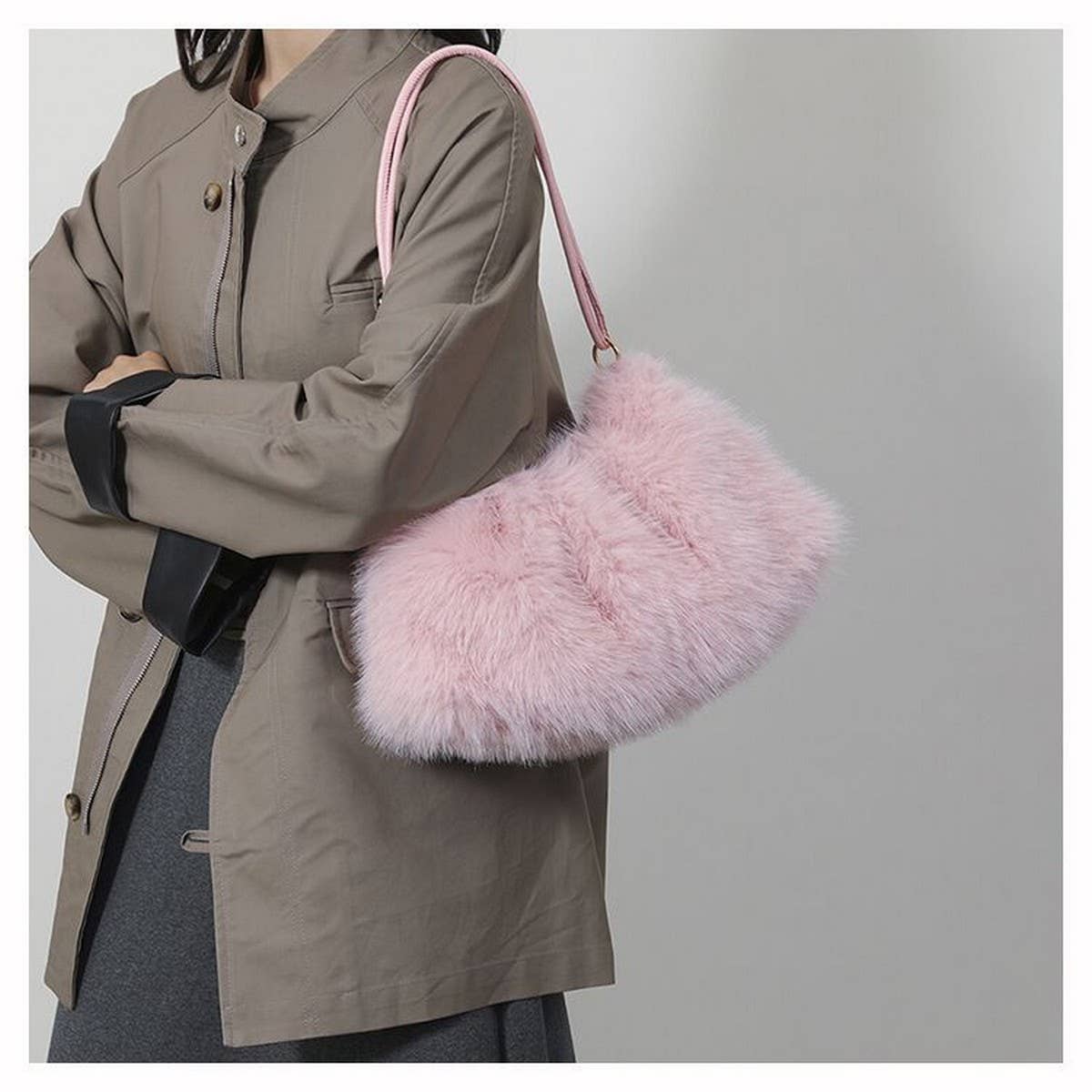 Plush Fur Bag Trendy Handbag Crossbody_CUAB00529