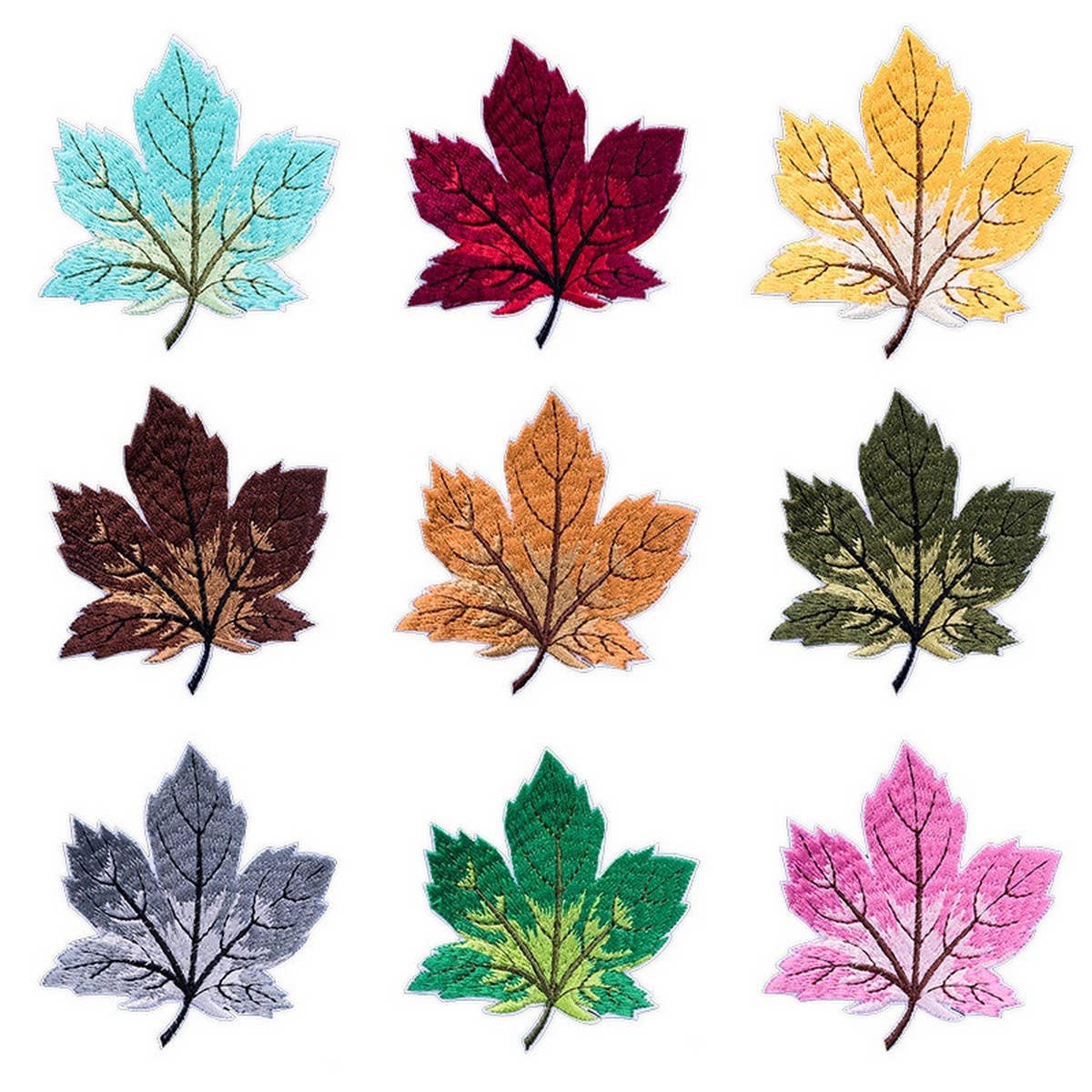 NEW MAPLE LEAF EMBROIDERY CHILDREN'S CLOTH PATCH