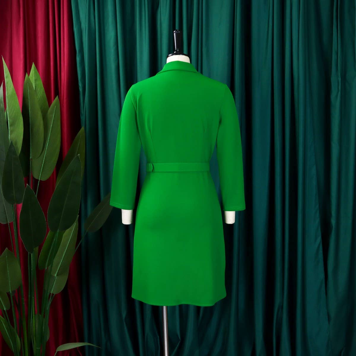 HIGH WAIST FASHIONABLE WAIST MID-LENGTH SUIT DRESS