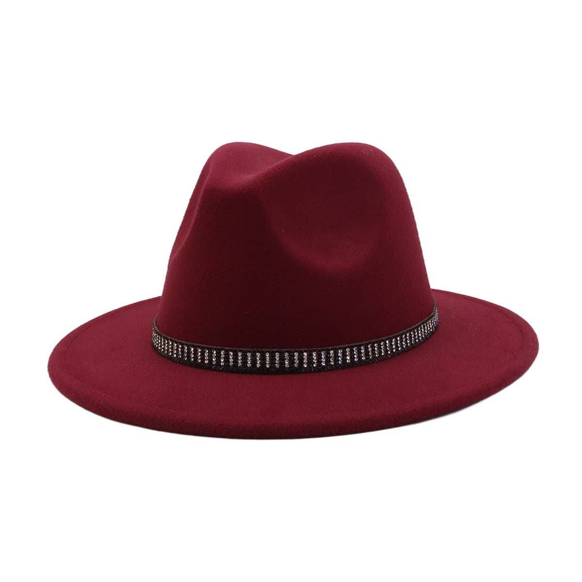 Unisex Vintage Wool FedoraHat British Ethnic Style_CWAH04390