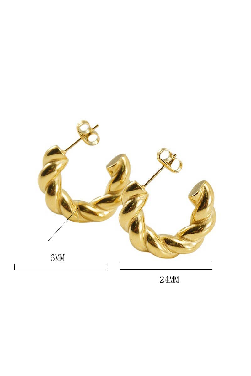 18K GOLD PLATED STAINLESS STEEL EARRINGS_CWAJE0374