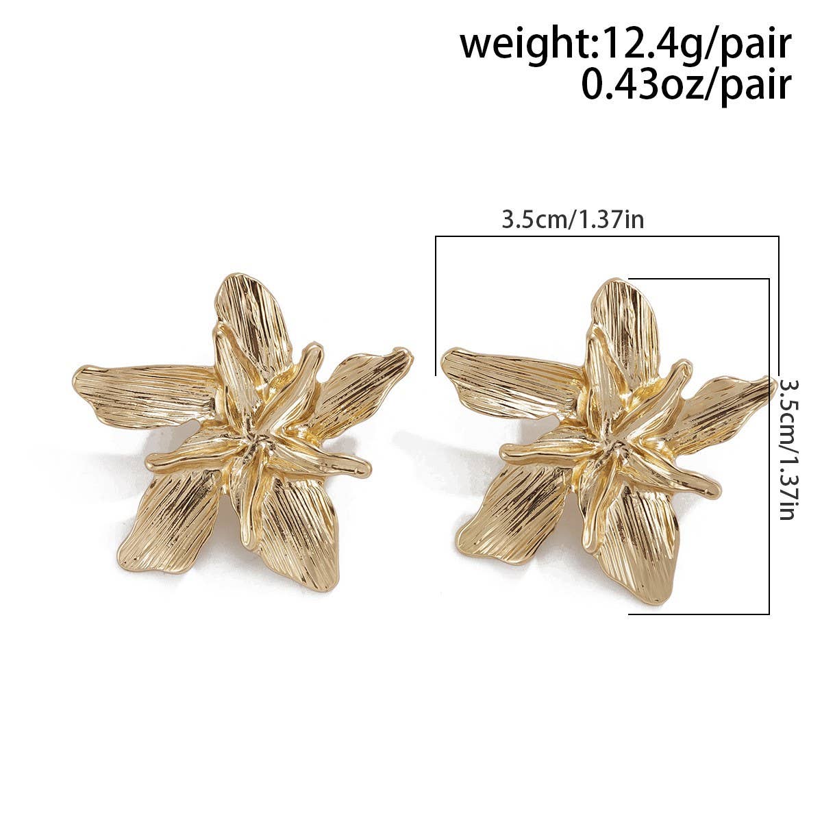 COOL AND SIMPLE RETRO FLOWER EARRINGS
