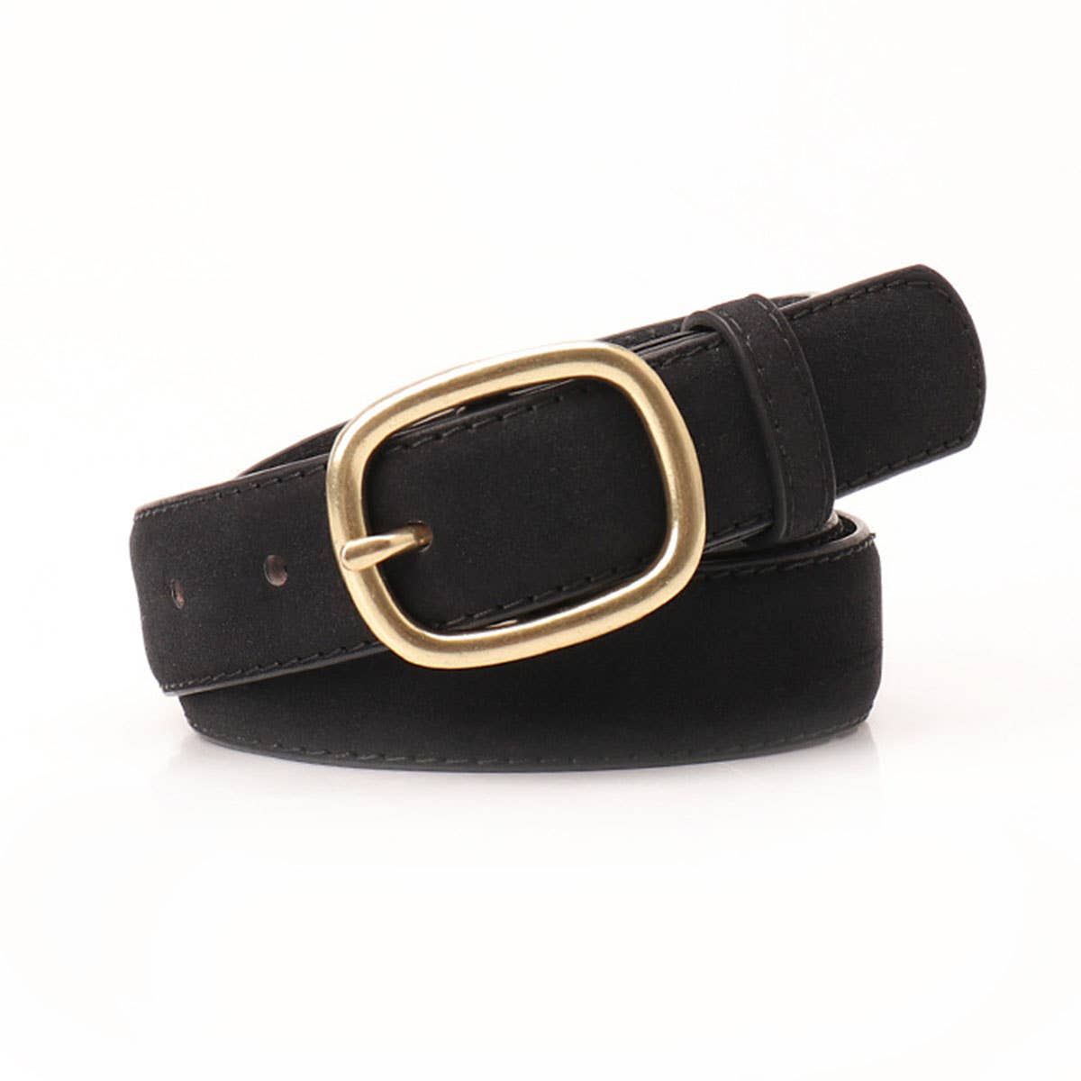 Fashionable retro trendy bronze pin buckle belt