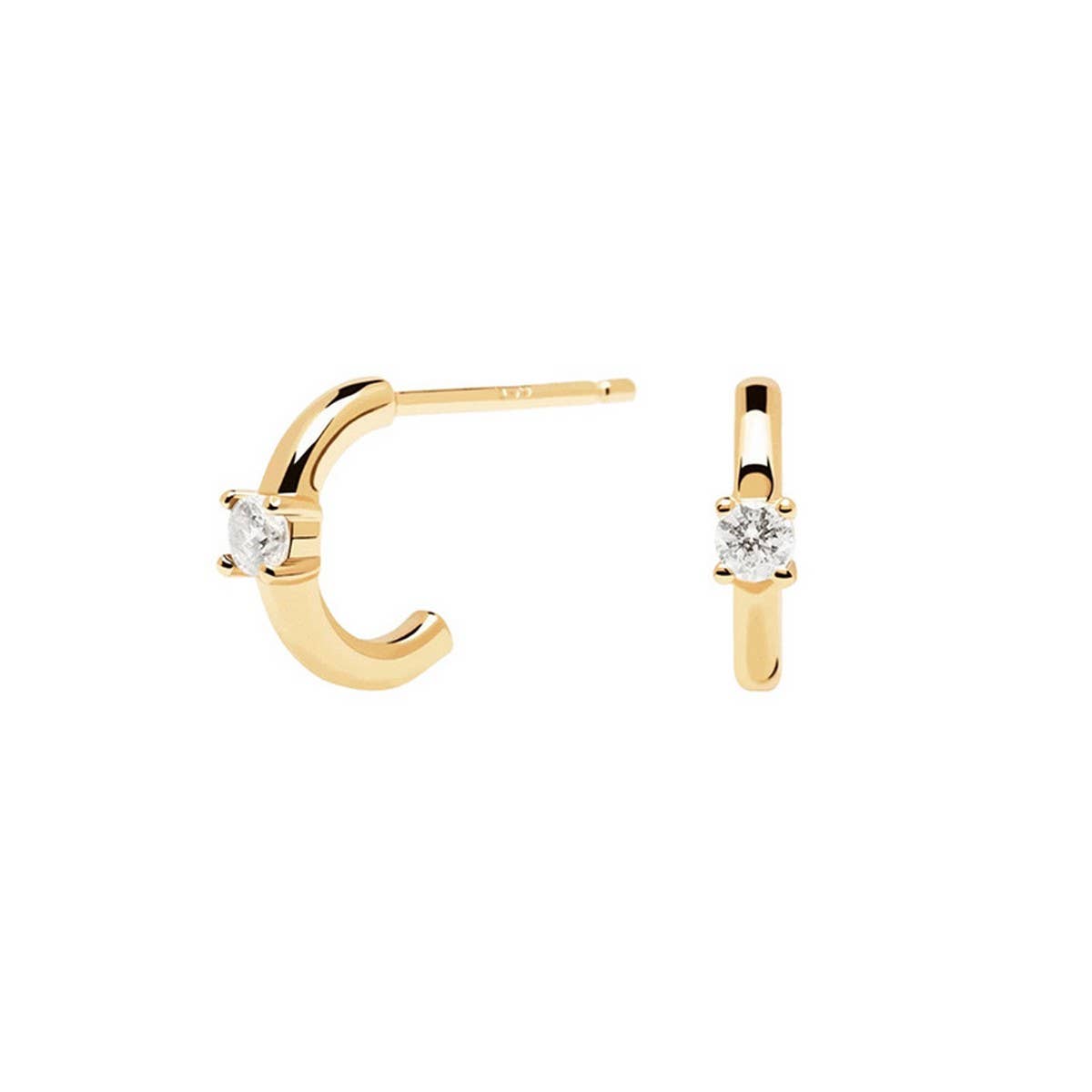 MULTICOLOR C-SHAPED SIMPLE EXQUISITE EARRINGS