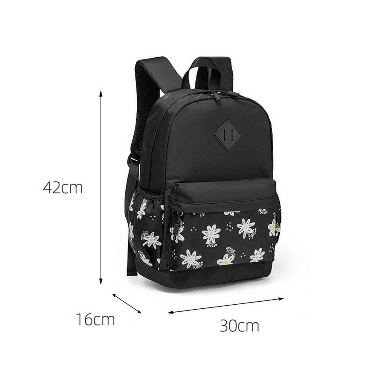 Sweet Floral School Backpack for Teen Girls_CWAB5491