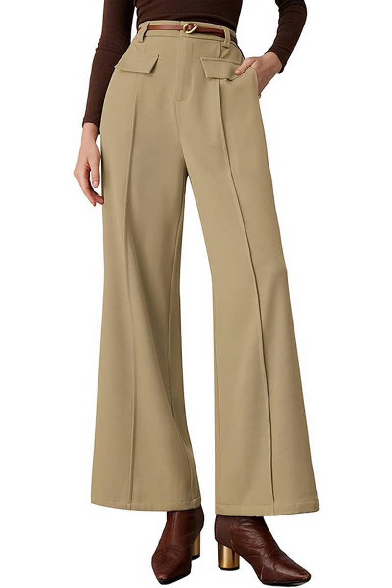 CWBLP1967_HIGH WAIST WIDE LEG BUSINESS CASUAL TROUSERS