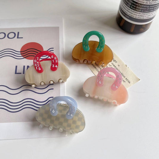 Mini Handbag Hair Claw, French Acetate Hair_CWAHA1350