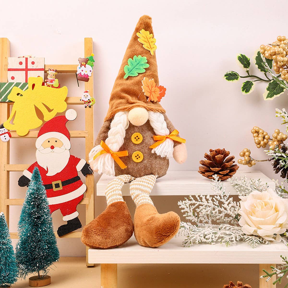 THANKSGIVING RUDOLPH DWARF DOLL FIGURINE PENDANT