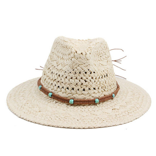 NEW SUNSHADE HAND-KNITTED PANAMA HAT_CWAH1194