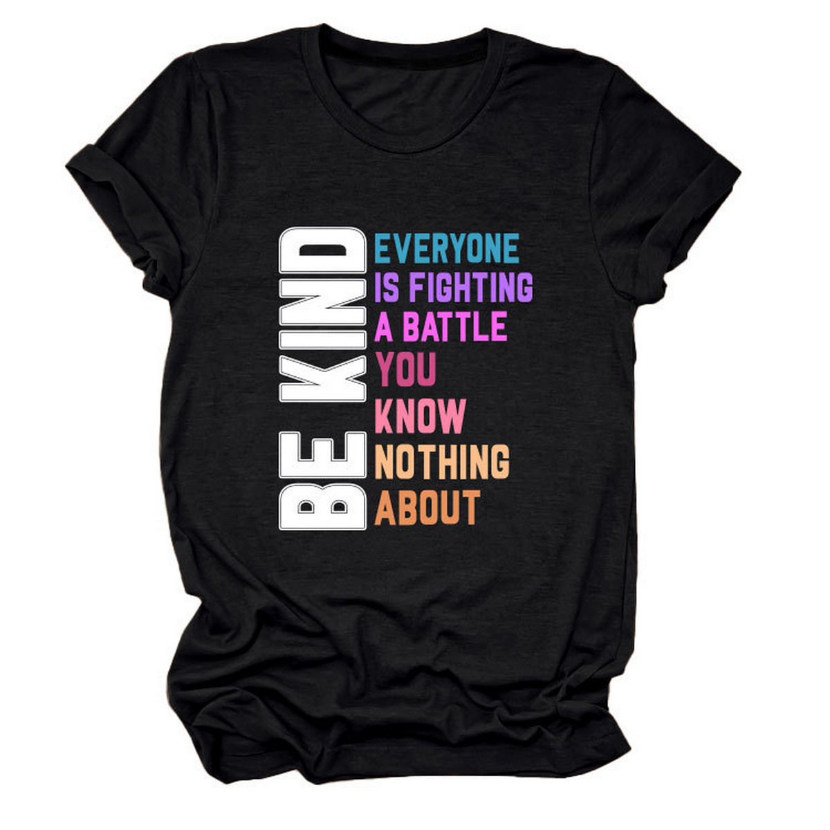 Trendy Women¡¯s Tee with Kindness Slogan