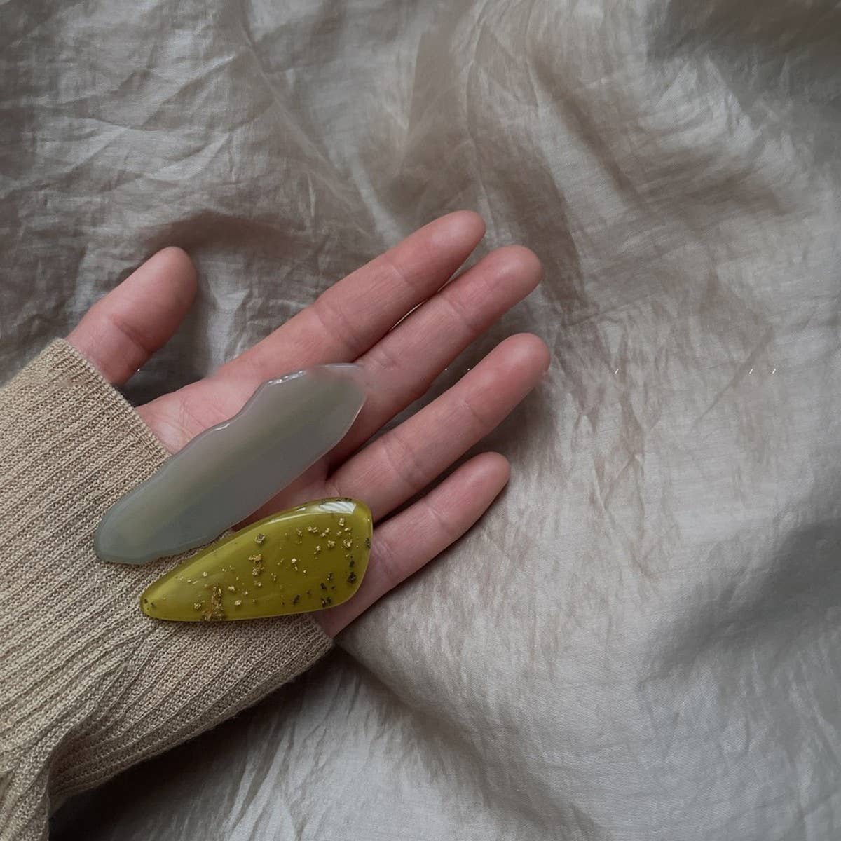 DUCKBILL HAIR CLIP MARBLE PATTERN HAIR CLIP