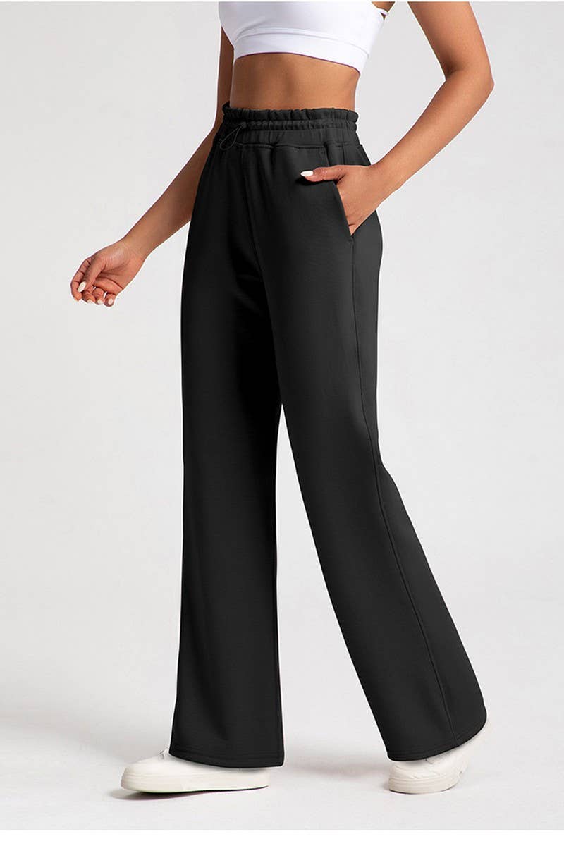 CWBLP1508_MODAL HIGH WAIST LOOSE RUNNING SPORTS PANTS