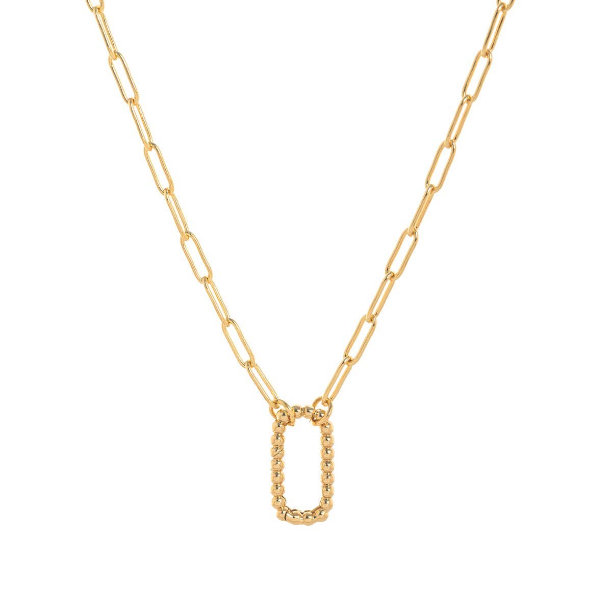 LOOSE RING HEART ROUND PENDANT NECKLACE