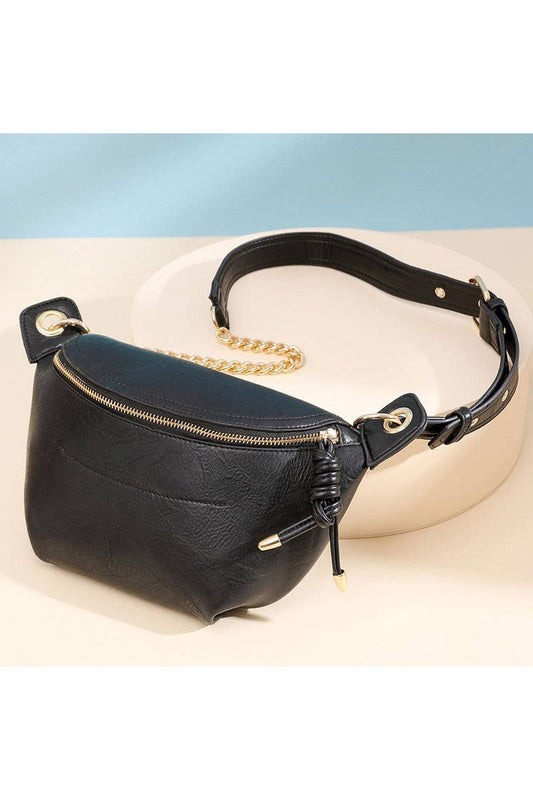 CRESCENT CROISSANT WAIST SLING BAG HIP SACK_CWAB0447